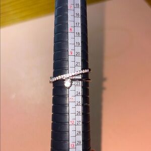 Ring bomb party size 10 cubic zirconia Silver Diamond Ring